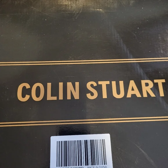 Colin Stuart Butterscotch knee-high heel faux leather boots. 9B - Picture 6 of 15